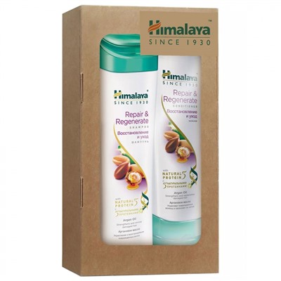 HIMALAYA Set Подарочный набор Шампунь для волос Восстановление и уход 200 мл+бальзам для волос Восстановление и уход 200мл