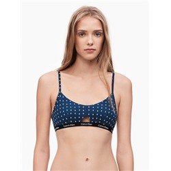 LOGO STRETCH CUT-OUT BRALETTE
