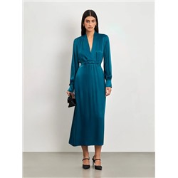 Платье миди из 100% вискозы, PL1310/jewel