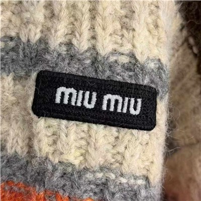 Женский шерстяной свитер в полоску   MI*U MI*U