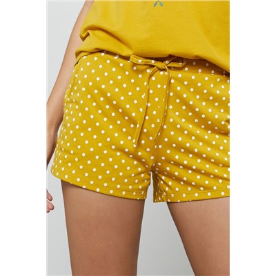 Short Gigi Mostaza y ocre