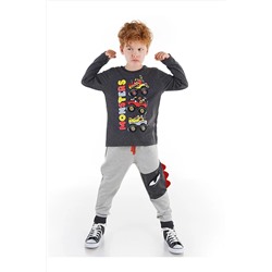 DenokidsMonster Race Erkek Çocuk T-shirt Pantolon Takım
