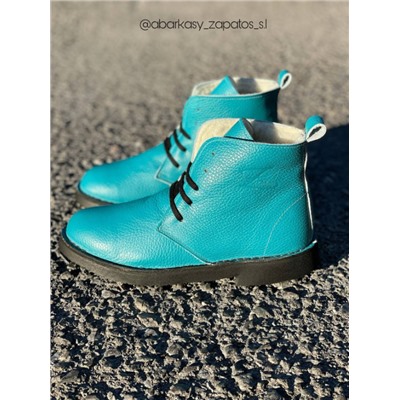 Ab.Zapatos 4619/2 turquesa+PELLE Mochibol acuarios