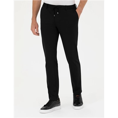 Siyah Ekstra Slim Fit Kumaş Pantolon