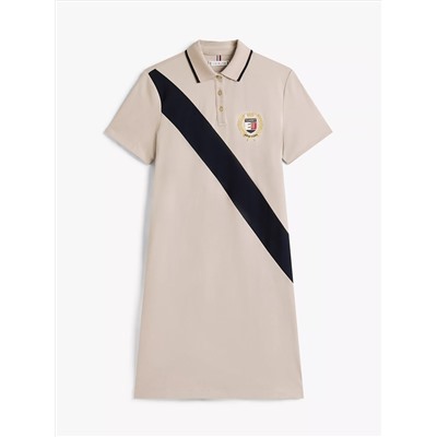 Banner Stripe Polo Dress