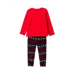 Pijama Rojo y negro