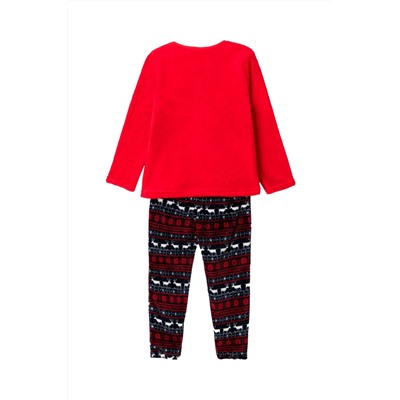 Pijama Rojo y negro