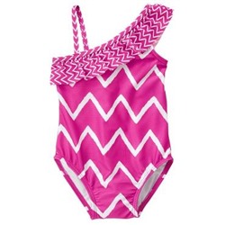 Chevron 1-Piece Swimsuit