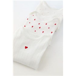 FEW ITEMS LEFT 3-PACK OF HEART BODYSUITS