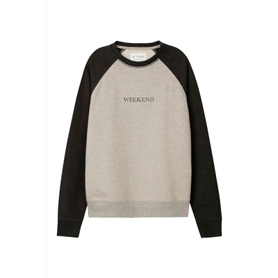 Sudadera polar Gris claro jaspeado y antracita jaspeado