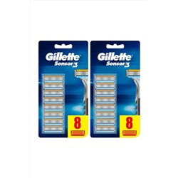 Gillette, Sensor3 8'li Bıçak X2 Adet