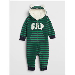 Baby Brannan Bear Gap Logo Sherpa One-Piece