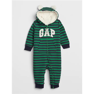 Baby Brannan Bear Gap Logo Sherpa One-Piece