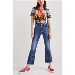 Camiseta tropical loros