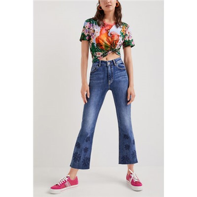 Camiseta tropical loros
