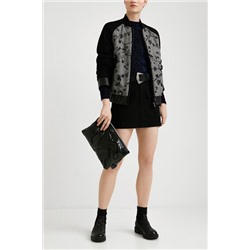 Chaqueta bomber lana bordada