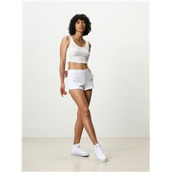 BASIC PLUSH SHORTS WITH PIPING