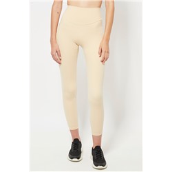 Leggings 7/8 cintura alta - Beige