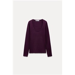 PLAIN KNIT TOP