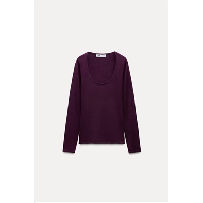 PLAIN KNIT TOP