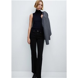 Jeans flare tiro medio