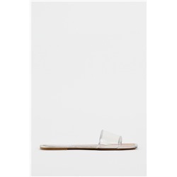 FEW ITEMS LEFT FLAT VINYL SANDALS