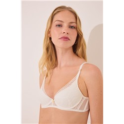 GORGEOUS Sujetador push up bustier marfil