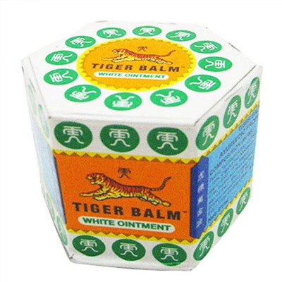 TIGER BALM White ointment Тигровый бальзам Белый для снижения суставных и мышечных болей 21мл