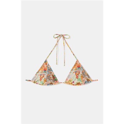 Top de biquini hawaiano lúrex