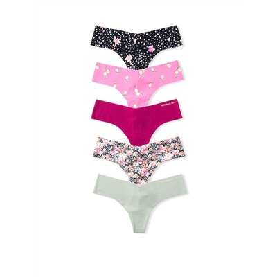 SEXY ILLUSIONS BY VICTORIA'S SECRET 5-pack No-show Thong Panties