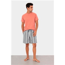 Short Blanco y gris oscuro