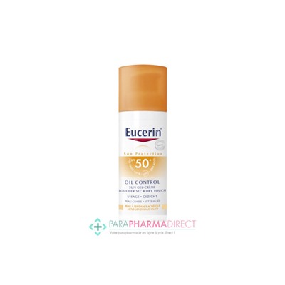 Eucerin Sun Protection Oil Control Gel-Crème Toucher Sec Visage SPF50 50 ml