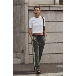TROUSERS WITH SIDE TAPING