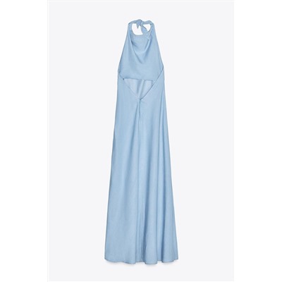 FLOWING HALTER DRESS