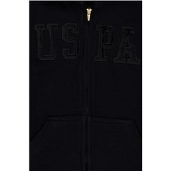 Çocuk Siyah Basic Kapüşonlu Sweatshirt