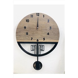 hayalevimahsap Sessiz Mekanizmalı Sarkaçlı Ahşap Duvar Saati,duvar Saati,ahşap Duvar Saat, Wooden Wall Clock siyahrenkrakamgeyik