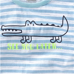 Baby T-Shirt mit Krokodil-Print