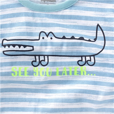 Baby T-Shirt mit Krokodil-Print