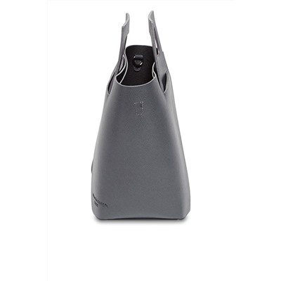 Bolso de piel y neceser Rita Gris