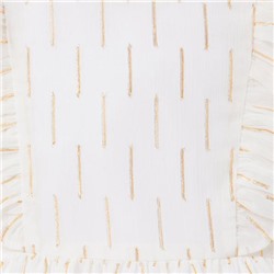 METALLIC CLIP STRIPE DRESS