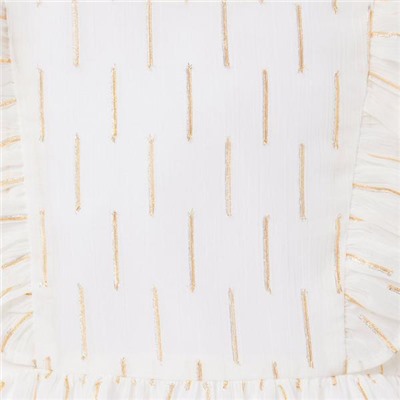 METALLIC CLIP STRIPE DRESS