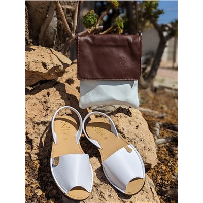 AB. Zapatos 320 blanco+Pelle 905 (220) Blanco-Marron АКЦИЯ