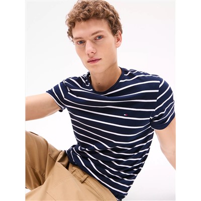 Stripe Stretch-Cotton Extra Slim T-Shirt