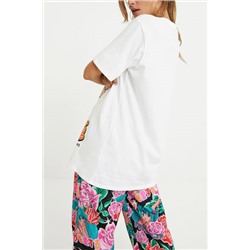 Camiseta loose algodón