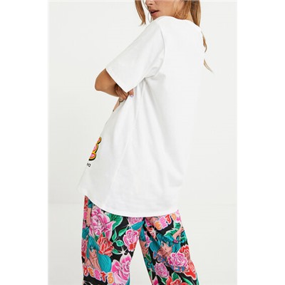 Camiseta loose algodón