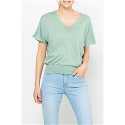 Jersey de lino Verde pastel