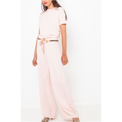 Pantalón amplio Rosa pastel
