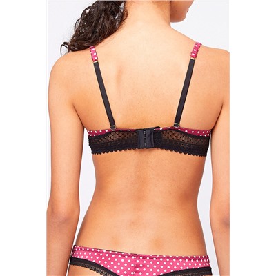 Sujetador push-up Pop Art Pny Violeta y blanco