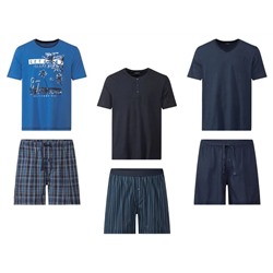 LIVERGY Herren Pyjama mit Gummizugbund