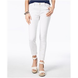 Tommy Hilfiger Skinny Embroidered Ankle Jeans